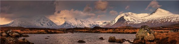 Loch Stainge From Rannock Moor - Canvas Print