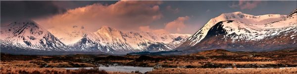 Mountains Around Rannoch Moor - Canvas Print