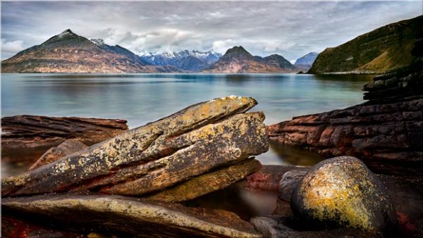 Elgol Beach Rocks - Canvas Print