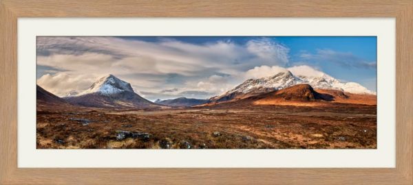Cuillin Mountains from Glen Sligachan - Framed Print with Mount