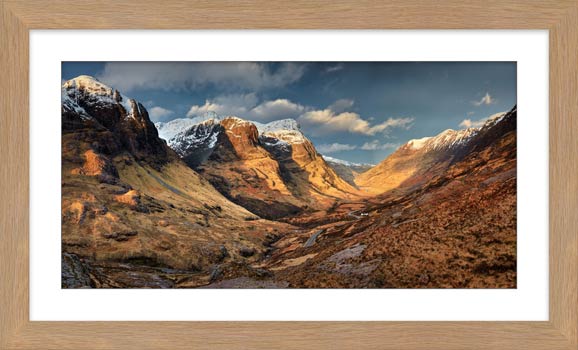 Mountains of Glencoe - Framed Print with Mount