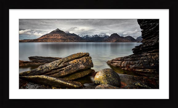 Cuillin Mountains From Elgol - Framed Print with Mount