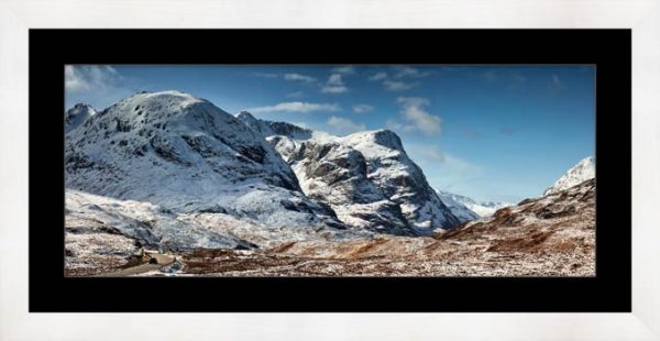 Glencoe in the Snow - Framed Print with Mount